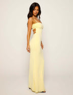 Solmira | Damska Elegancka Sukienka Maxi Backless Dopasowana