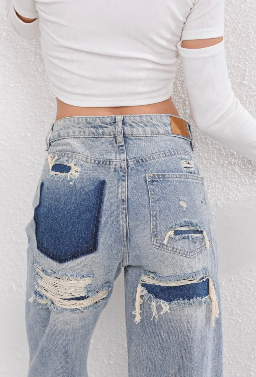 Vesira | Jeans donna azzurri con gamba dritta e vita alta